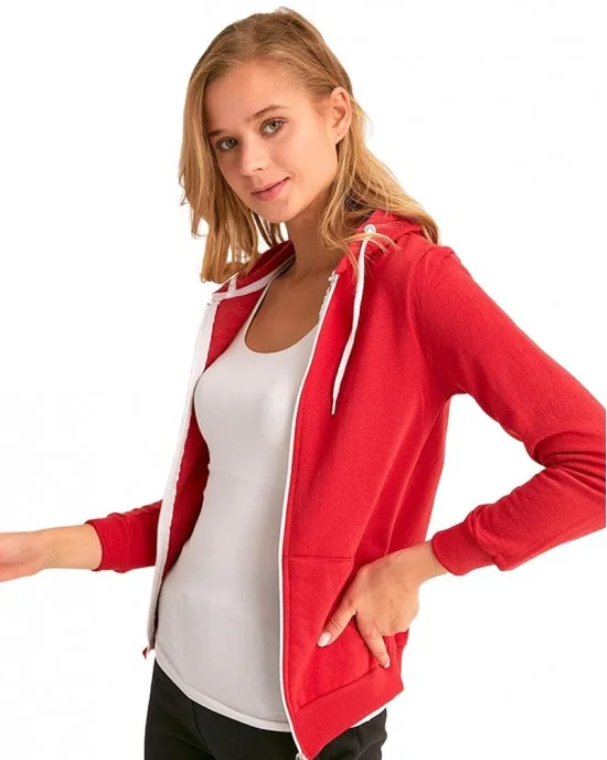 Ladies zip up 2025 tops